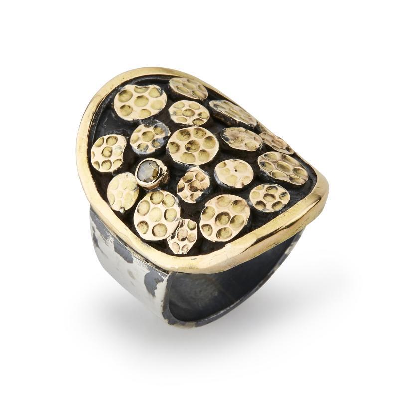 By Birdie Broadway Sølvkant Ring – 0,05 Ct Rose Cut