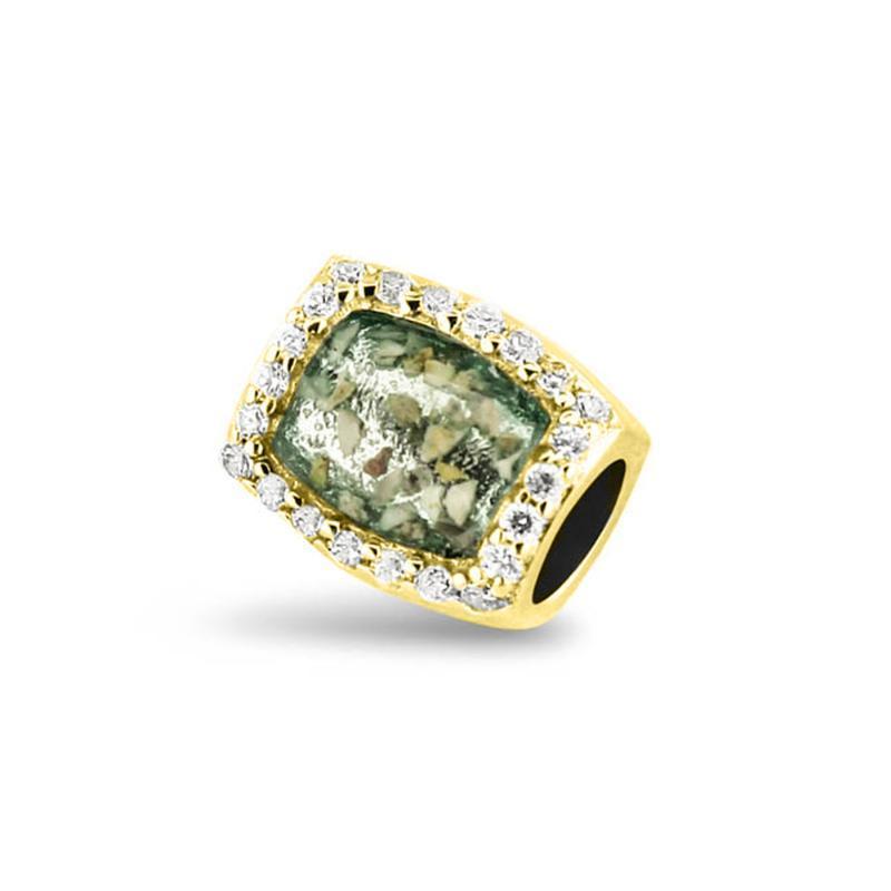 801 Y – Guld Charm med Zirkon