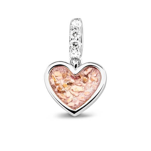 807 W - Hvidguld Charm med Diamant eller Zirkon