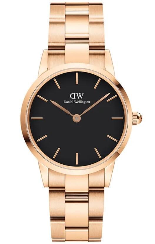 Daniel Wellington Iconic Link 28mm Rose Sort Dameur