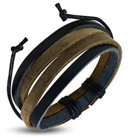 Argon Læderarmbånd til Mænd