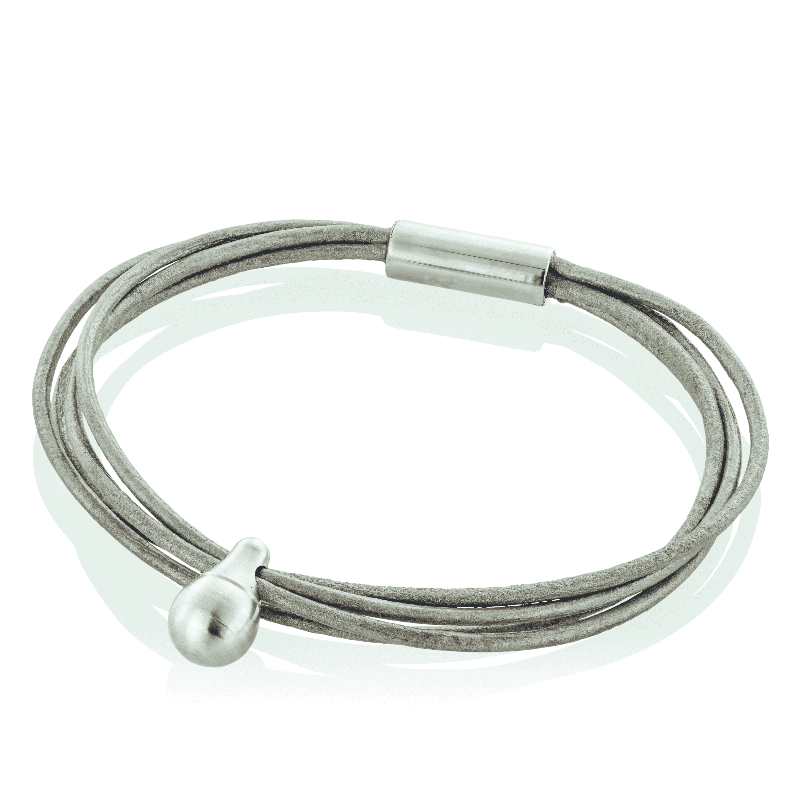 Askebæger Armbånd med Charm i Læder