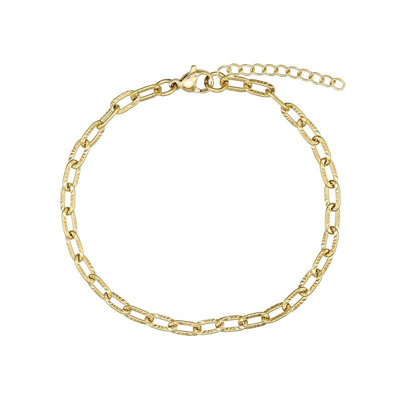 Armbånd I Forgyldt Stål