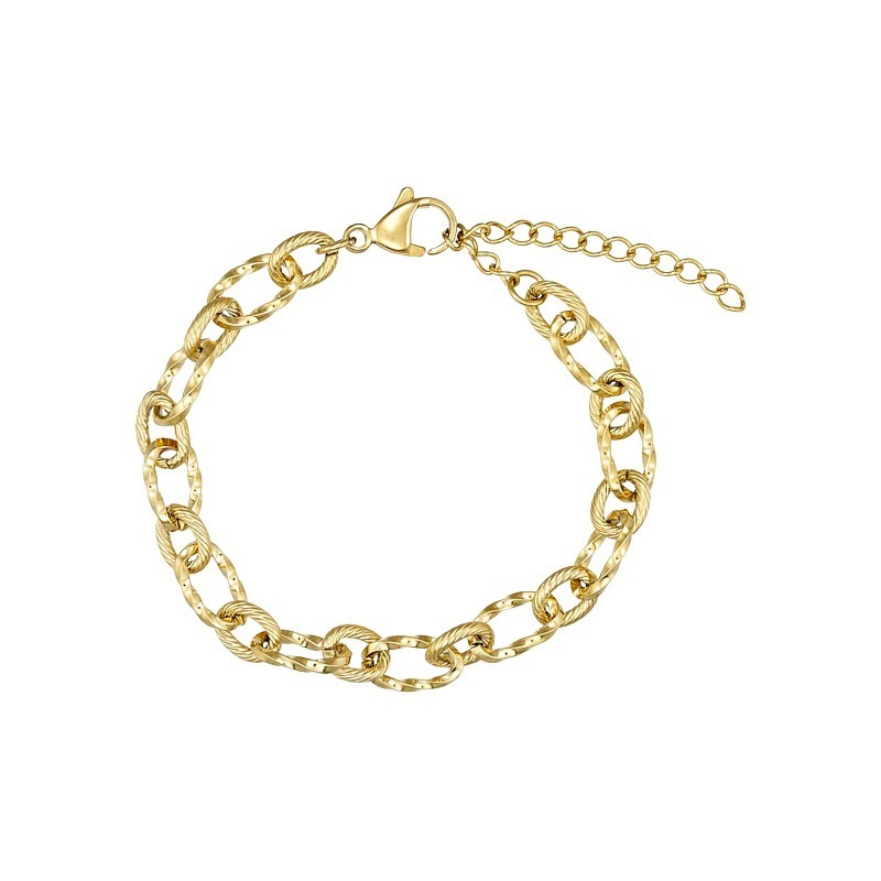Armbånd I Forgyldt Stål