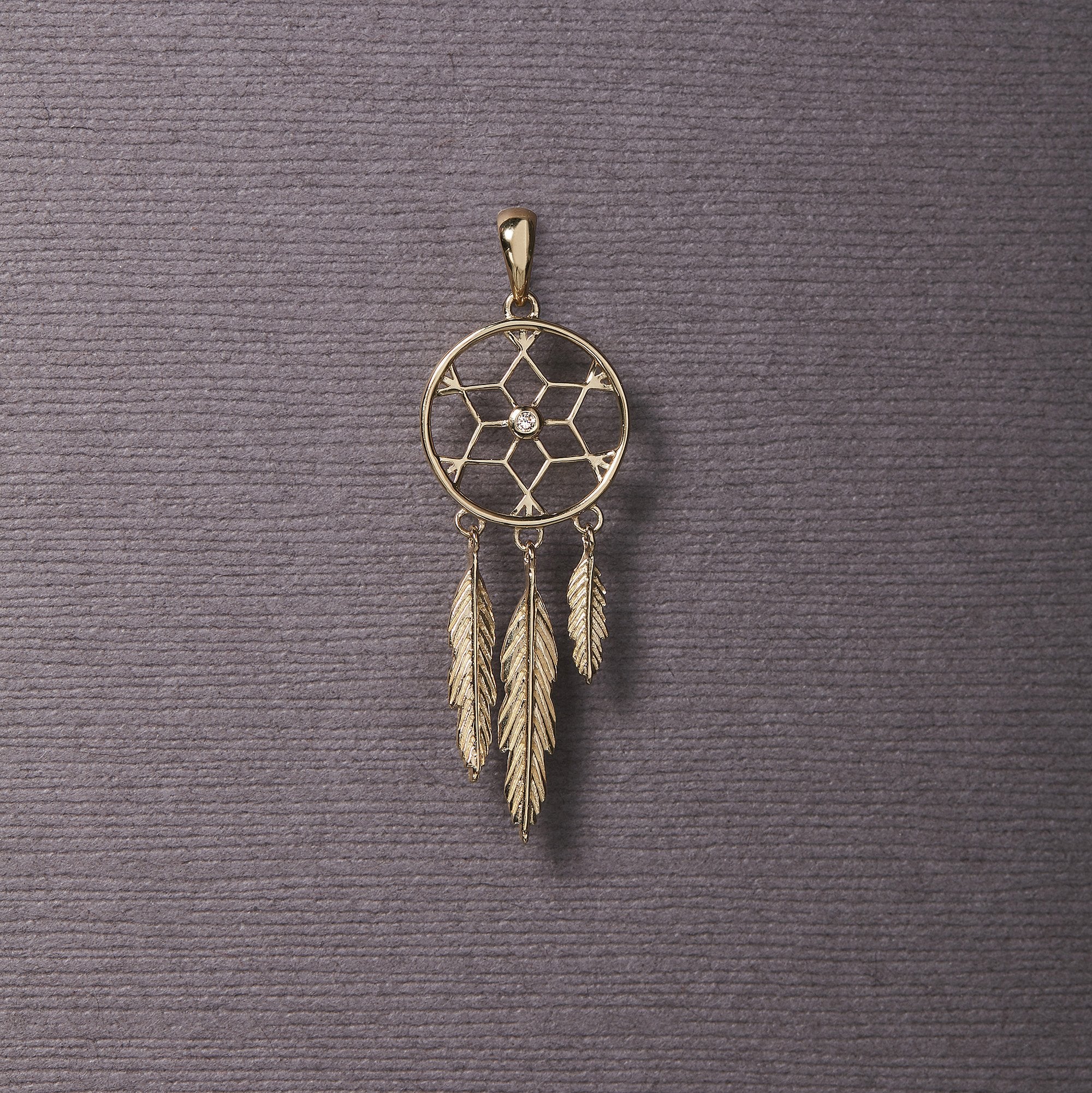 Catchingdreams Vedhæng - 14 Karat Guld Med Diamant 14 Dages Levering