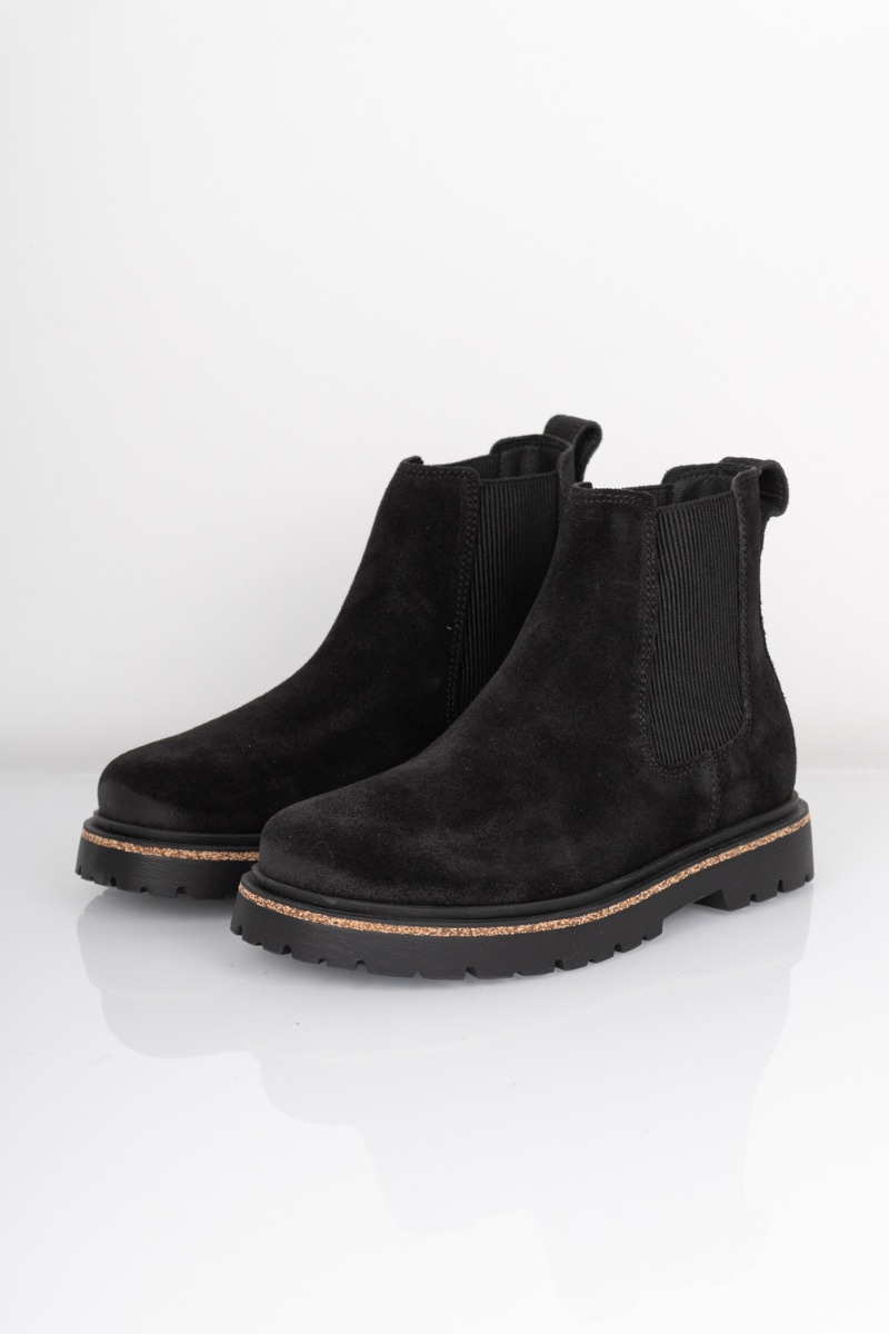 Birkenstock - Sko - Highwood Slip On Women Suede Leather - Black