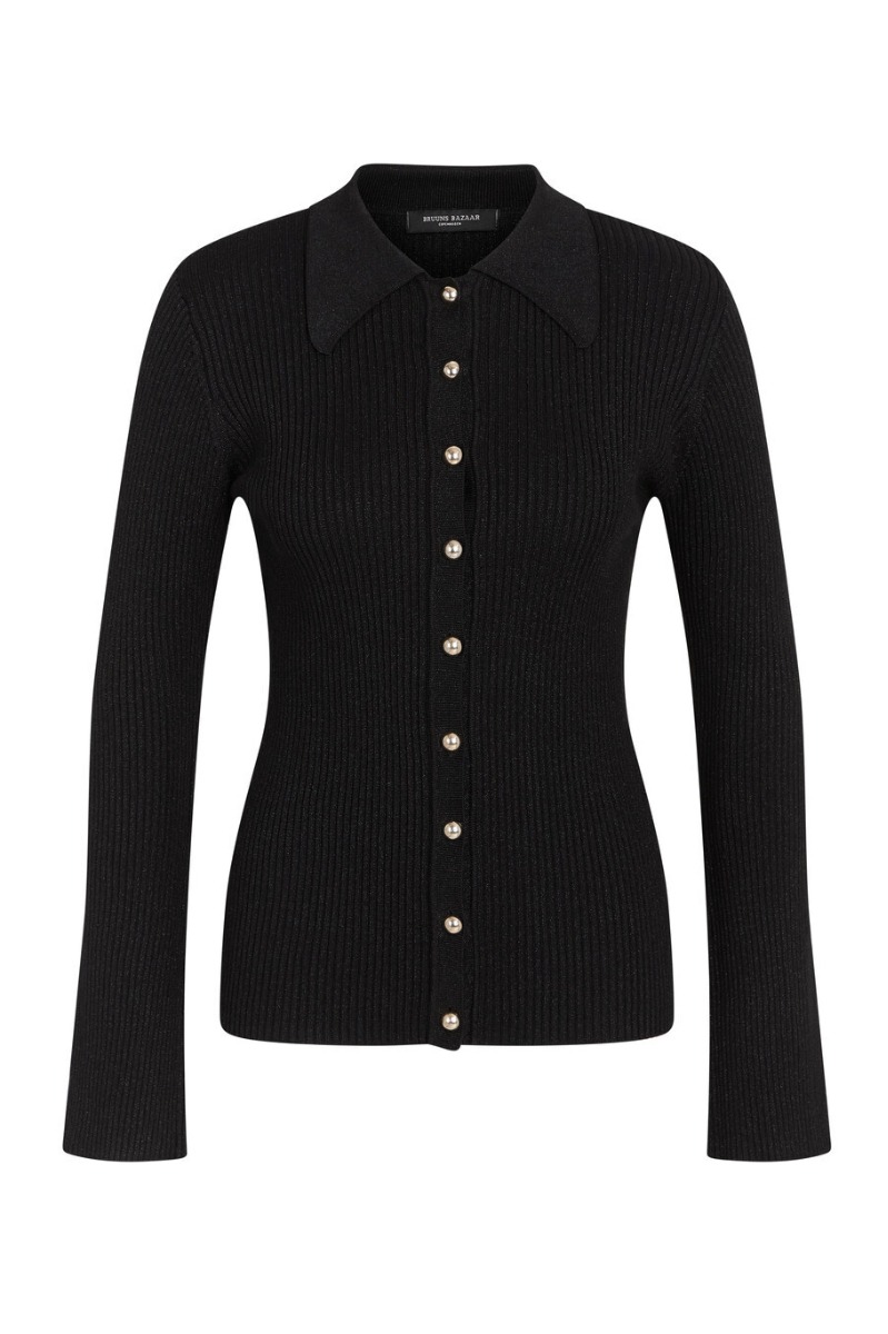 Bruuns Bazaar - Bluse - Anemonesbb Seyra Knit - Black