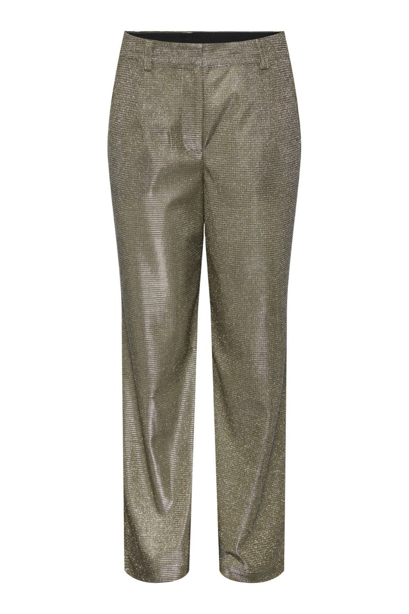 Yas - Bukser - Yas Styles Hw Wide Pant - Show Gold Colour