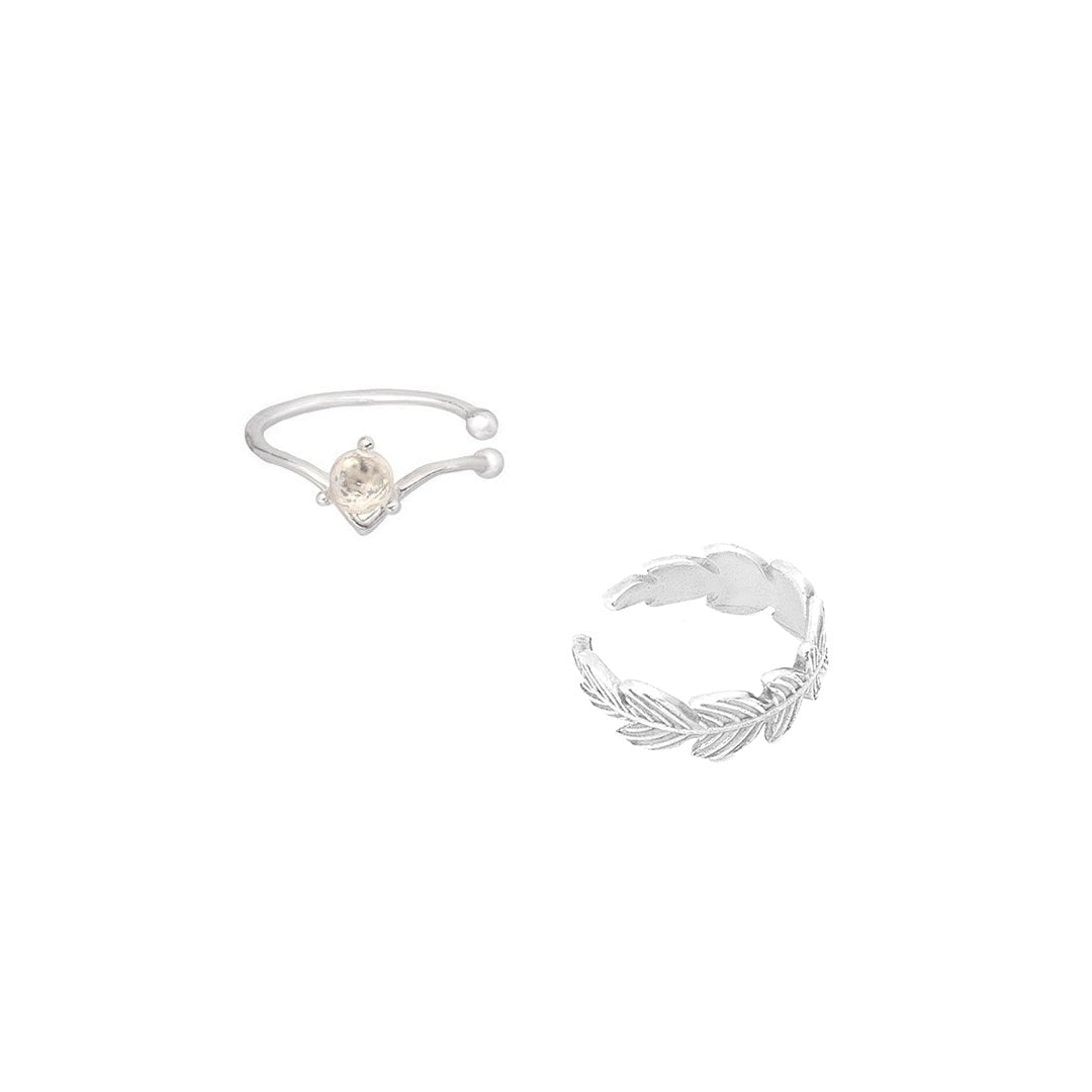 Featherromance øreringe  Earcuffs - 2 Pak - Sterling Sølv - Spar 39 Kr