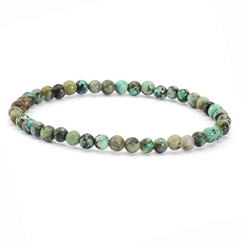 Armbånd Afrikansk Turkis - 4mm